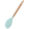 colher reta de silicone com cabo de madeira water blue png 1
