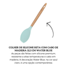 colher reta de silicone com cabo de madeira water blue png 1