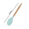 colher reta de silicone com cabo de madeira water blue png 2