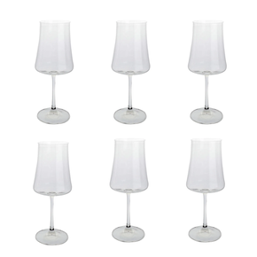 58644 jogo 6 tacas vinho branco cristal bohemia crystal