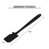 5289 espatula profissional silicone 36cm preta weck desenho
