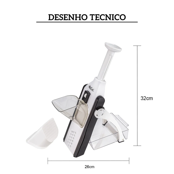 6281 cortador e fatiador mandoline vertical ajustavel weck desenho