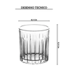 25525 jogo de 6 copos baixos em cristal ecologico 310ml a9 3cm desenho