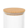 29951 porta mantimento em vidro com tampa empilhavel em bambu 1l houseware tampa
