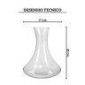 29849 decanter em vidro 1 5l a21cm viola dynasty desenho