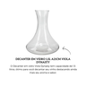 29849 decanter em vidro 1 5l a21cm viola dynasty descr