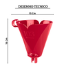 sr11035 suporte para filtro de cafe tamanho 103 vermelho sanremo desenho