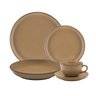 Aparelho De Jantar E Chá 20 Peças Flat Ocre Oxford