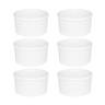 083667 conjunto de 6 ramequins 100ml branco oxford