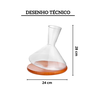 decanter soffiato 2 3l fracalanza medidas