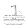 00925406 misturador monocomando para banheiro bica alta new edge cromado docol descr