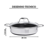 113353 frigideira multiuso reta em aco inox 26cm 4 7 litros oxford hive desenho