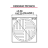 grelha quadrada 150mm desenho tecnico