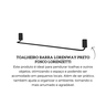 7041306 toalheiro barra lorenway preto fosco lorenzetti ref 2040 b30 descr