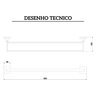 7048416 toalheiro barra duplo lorenvogue cromado lorenzetti ref 2042 c98 2040 c98 desenho