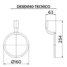 00534106 porta toalhas argola top cromado docol desenho