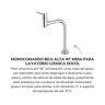 00574706 monocomando bica alta 90 mesa para lavatorio loggica docol descr