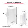 02143670 campainha sem fio bivolt cinetica branco fame desenho