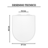 9169880010300 assento sanitario softclose facil remocao smatslim branco celite desenho