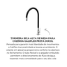 966957 torneira bica alta de mesa para cozinha galiflex preta docol descr