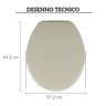 tpkasbg5 assento sanitario oval almofadado astra bege 5 desenho