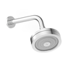 b5001c6crb chuveiro redondo com braco de parede master cromado celite delado direito