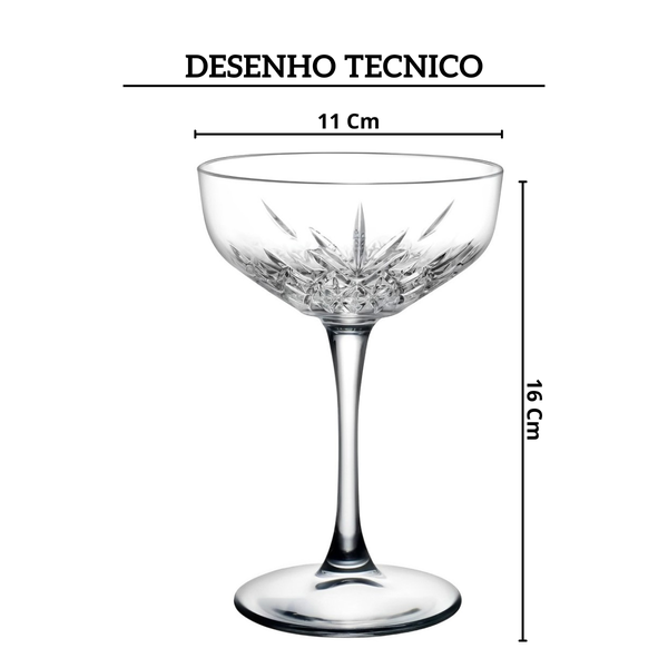 46366 jogo de 4 tacas para champanhe timeless vintage 255ml pasabahce desenho