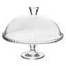 46212 prato para bolo em vidro com pe e tampa pasabahce