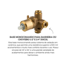 00545800 base monocomando para banheira ou chuveiro 12 e 34 docol descr