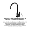 007962ce misturador monocomando bica alta de mesa para cozinha lift onix docol descr