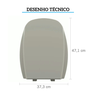 assento sanitario almofadado monte carlo cinza astra 1