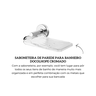 00761306 saboneteira de parede para banheiro docolhope cromado 1