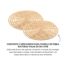 5485 conjunto 2 descansos para panela de fibra natural palm 20 cm lyor descr