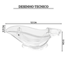 5892 espremedor de limao manual de acrilico bird lyor desenho