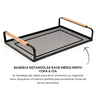 309427 bandeja retangular rack media preto copa cia descr
