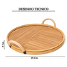 309573 bandeja circular com alca grande rattan 35 cm copa cia desenho