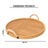 309574 bandeja circular com alca media rattan 30 cm copa cia desenho