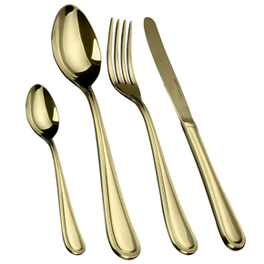 26890 jogo de talheres faqueiro pearl de 24 pecas dourado fracalanza