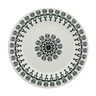 Prato Raso Em Cerâmica 24Cm Donna Folk Biona