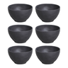 Conjunto Com 6 Bowl Orgânico Preto Matte 558ml Porto Brasil -