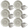 Conjunto Com 6 Xícaras De Café Com Pires Bio Pistache 100ml Porto Brasil - 