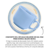 140608 conjunto de 6 xicaras grandes 200 ml com pires donna grano biona descr