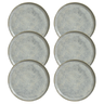 Conjunto Com 6 Pratos De Sobremesa Bio Green Granite 21,5cm Porto Brasil - 
