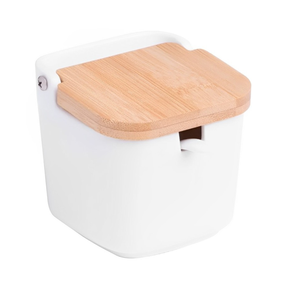 5775 saleiro de mesa com tampa e colher bianco lyor