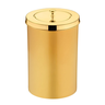583dd lixeira dourada com tampa 8 litros future