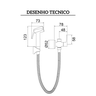 7040135 ducha higienica com derivacao flexivel de 1 20m lorenjoy lorenzetti desenho