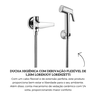 7040135 ducha higienica com derivacao flexivel de 1 20m lorenjoy lorenzetti descr