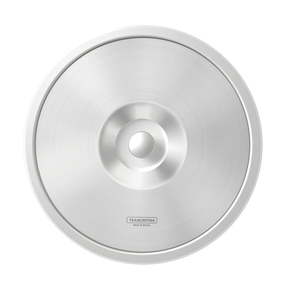 94518000 lixeira de embutir redondo com balde plastico 8l tramontina clean round decima