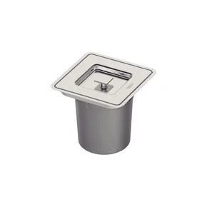 94518205 lixeira de embutir quadrado com balde plastico 5 l tramontina clean square