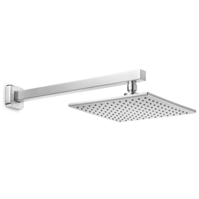 chuveiro com braco parede quadrado 22cm elite cromado celite